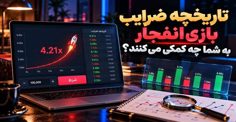 تاریخچه ضرایب بازی انفجار