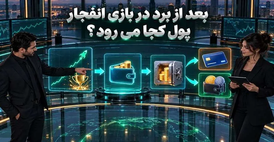 مسیر برداشت پول از بازی انفجار